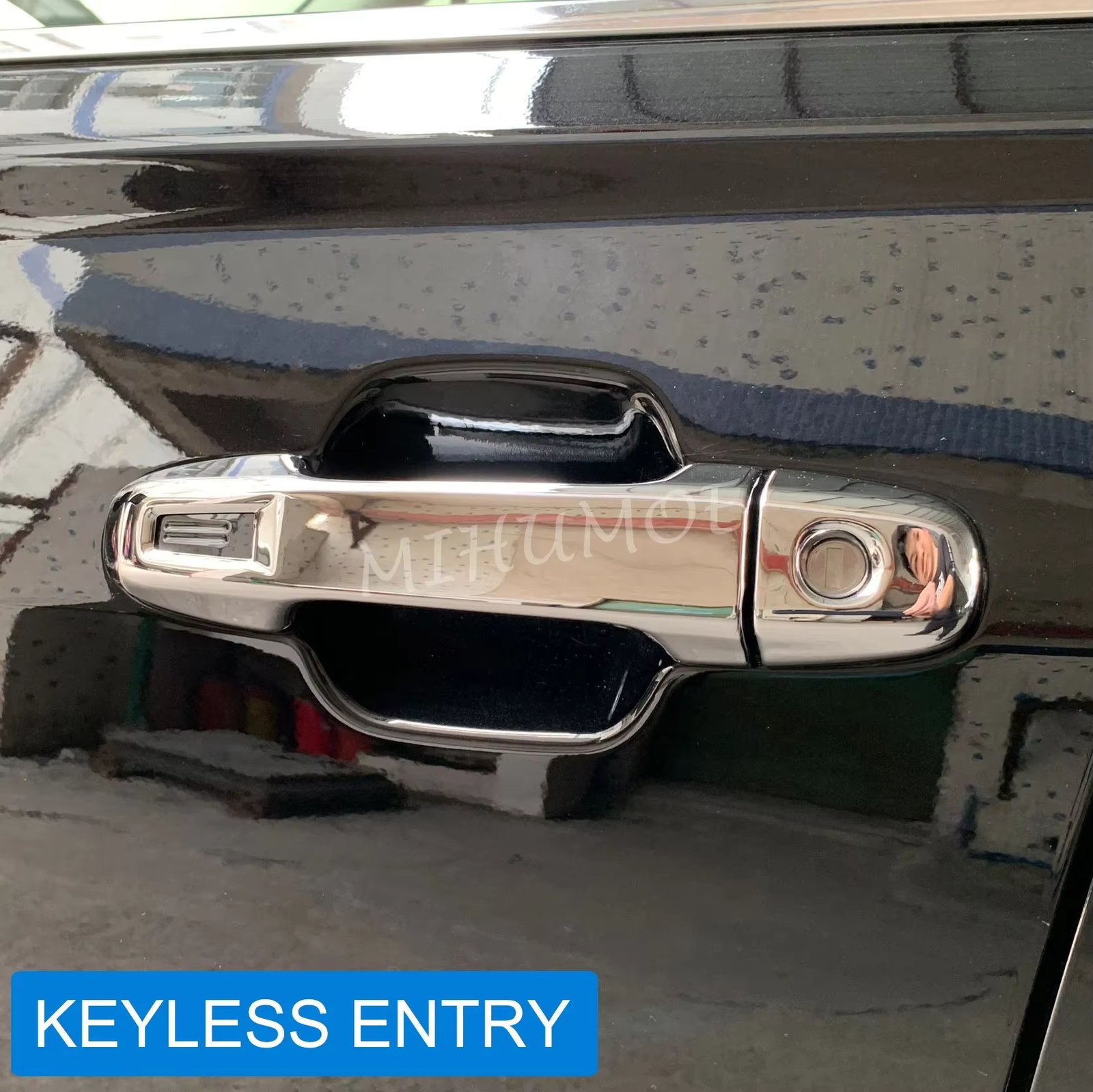 Chrome Car Exterior Door Handle Covers Decor For 2017-2024 Subaru XV Crosstrek Forester (SK) Impreza (With Keyless Entry)