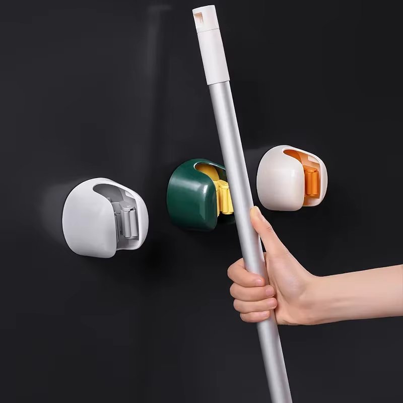 Wall-mounted mop broom cracker, home storage rack, Broom hanger mop Post crack, kitchen bathroom mop