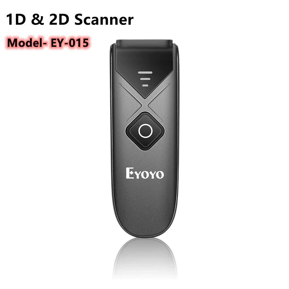 Eyoyo 2D Barcode Scanner USB Wired/Bluetooth/ 2.4G Wireless 1D QR PDF417 Mini Bar Code Reader for iPad iPhone Android Tablets PC
