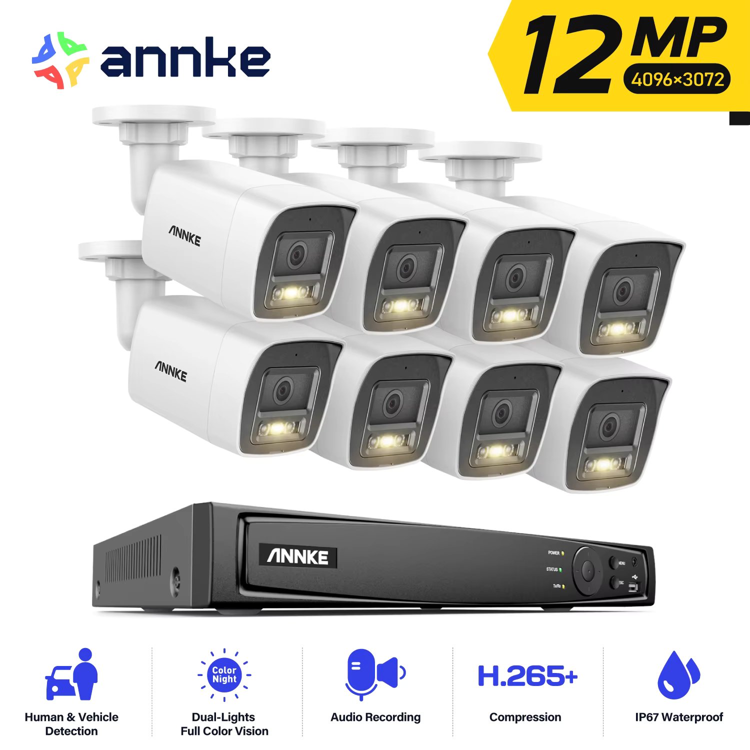 I91DD 12MP 8pcs cam