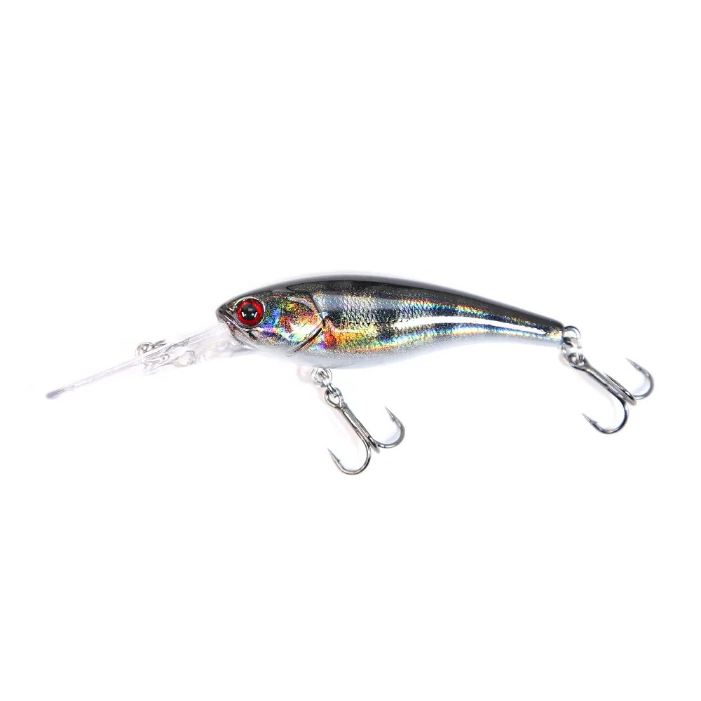 B&U Fishing Lures Minnow Suspend with Long CastingSystem,Hard Bait, Wobblers,Swimbait 58mm 3D Printing