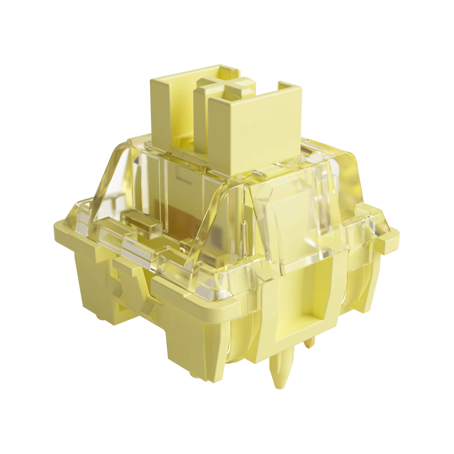Akko V3 pro Cream Yellow Switch 5 Pin 50gf Linear Switch with Dustproof Stem Compatible with MX Mechanical Keyboard (45 pcs)