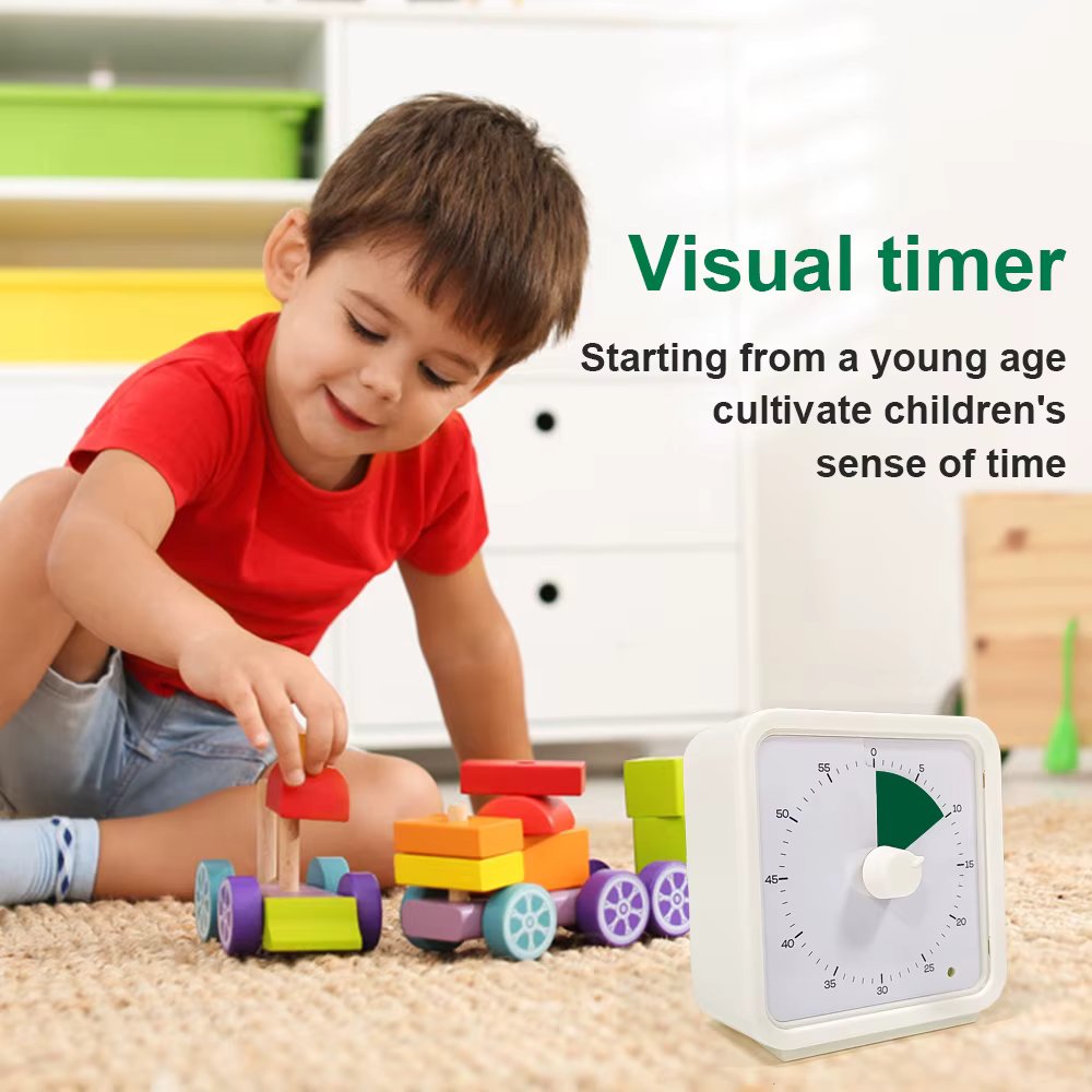 Pomodoro Timer for Kids Study time management Silent 60 Minutes Google Timer Countdown Visual Kitchen Timer Productivity
