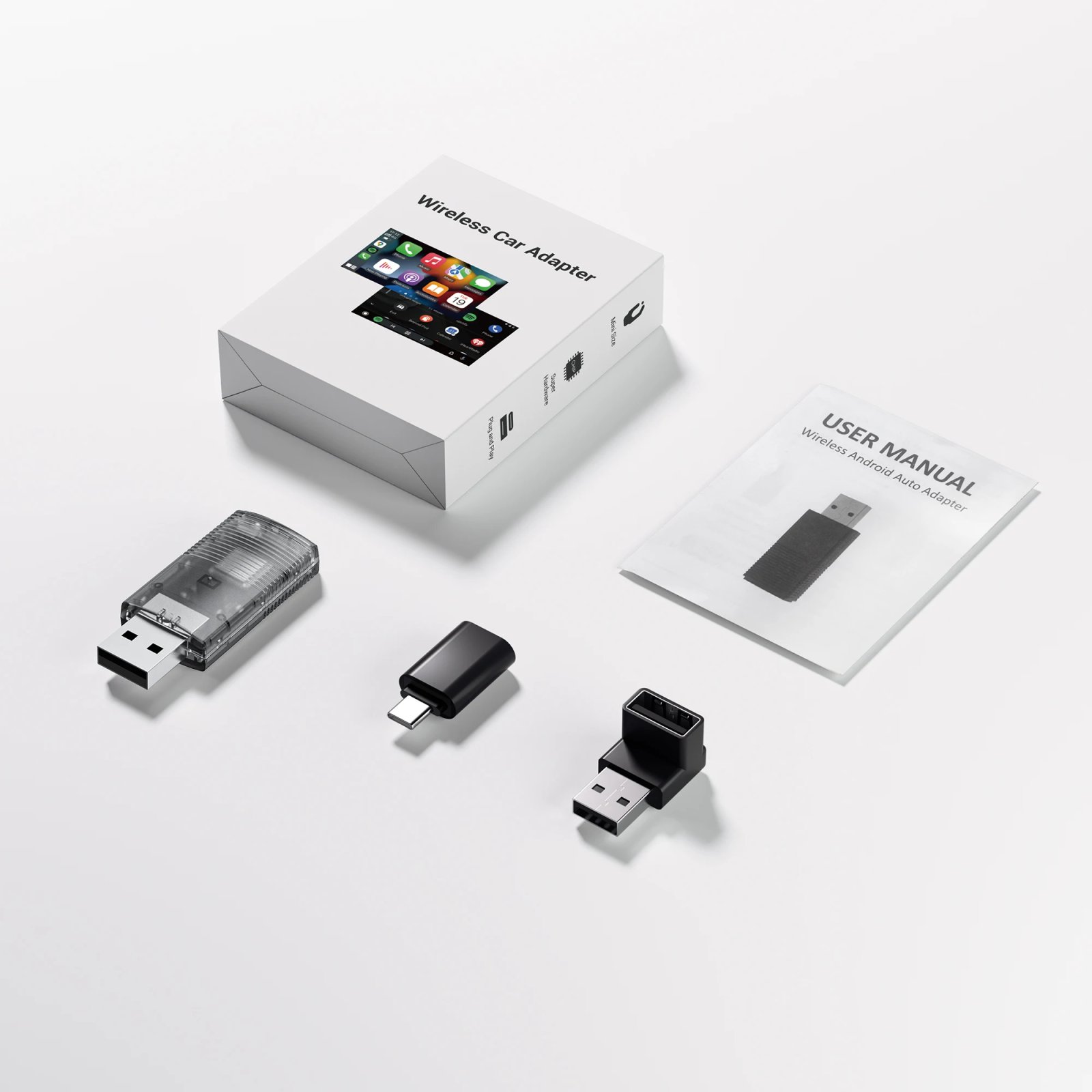 OTTOCAST Car TV Mate Wired to Wireless CarPlay Adapter Android Auto HDMI Multimedia Video Converter for TV Sticks Game Box Phone