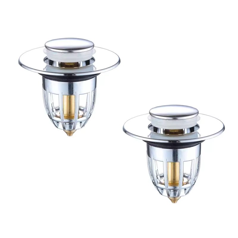 One-touch clogging odor-proof brass wash bag pop-up trap water Stout