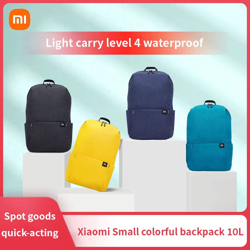 Xiaomi colorful small backpack men's and women's shoulder bag outdoor waterproof ultra-lightweight student portable sports bag