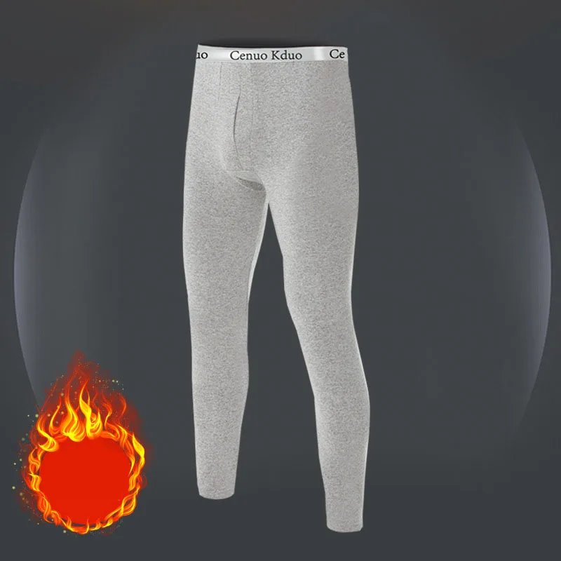 2025 New Thermal Underwear Men Winter Clothes Fleece Keep Warm Leggings Soft Underpants Also Can Sleepwear
