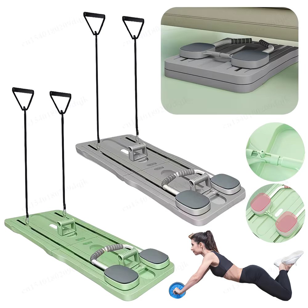 Multifunctional Fitness Board Exercise Machine Non Slip Abdominal Board 4 In 1 Automatic Rebound for Full Body Workout Home Gym