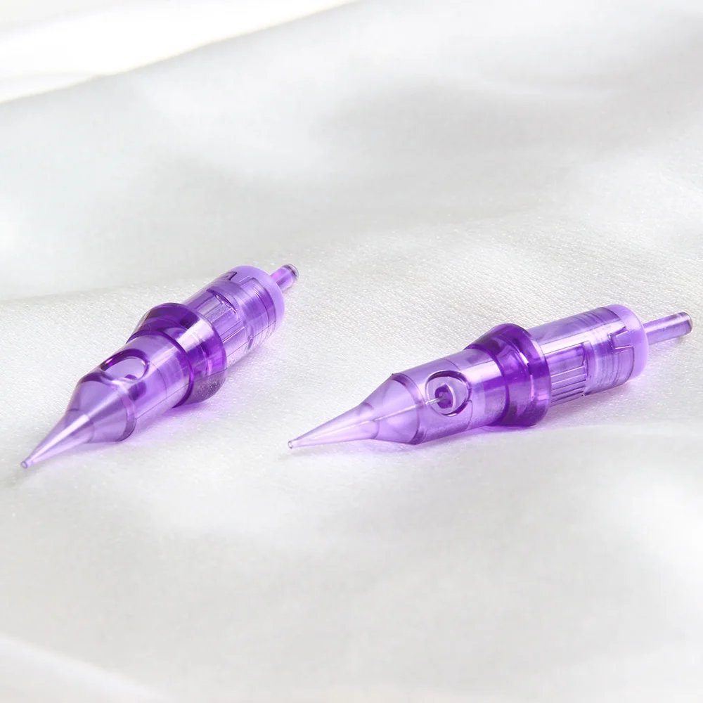 10pcs Safety Needle Tattoo Cartridges Disposable RL Cartridge Needles With Membrane For Micropigmentation Brow Permanent Makeup
