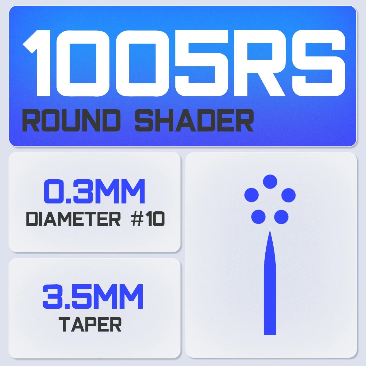 MAMBA LOONG Tattoo Needles Cartridges 10pcs with Membrane Safety Tattoo Cartridges 0.3mm for Tattoo Permanent Makeup Machine Pen