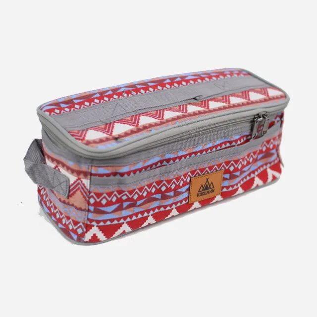Kitchen Tool Camping Bag - Red Pattern