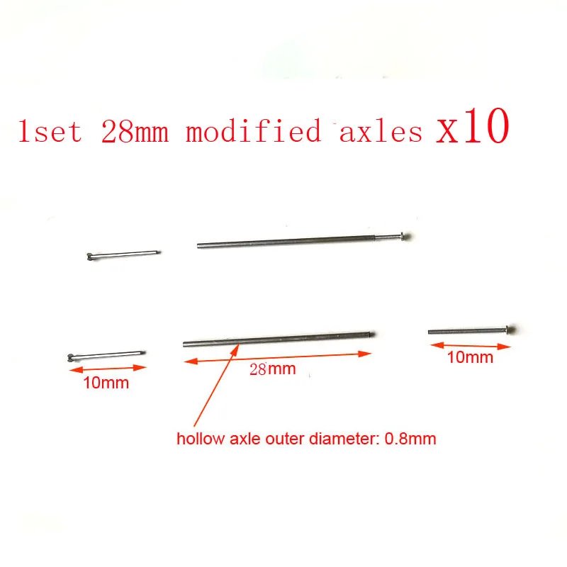 10 sets 28mm axles