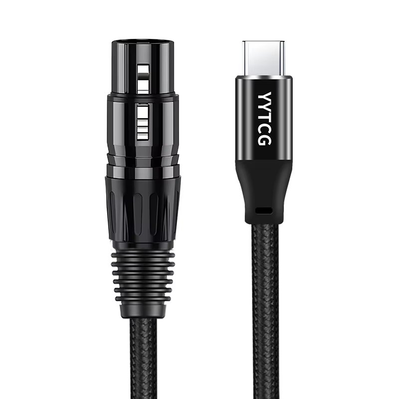 USB-C To 3-pin XLR Type C Cable Male to 3 Pin XLR Female Microphone Cable For Mixing Console Audio Speakers Amplifiers Laptops