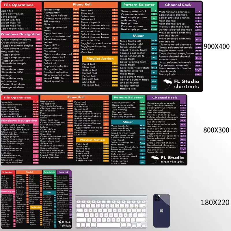 Pc Offices Mousepad Simple Windows Shortcut Key Mouse Pad Office Software Office Word Shortcuts Large Laptop Mouse Mat Xxl Rug