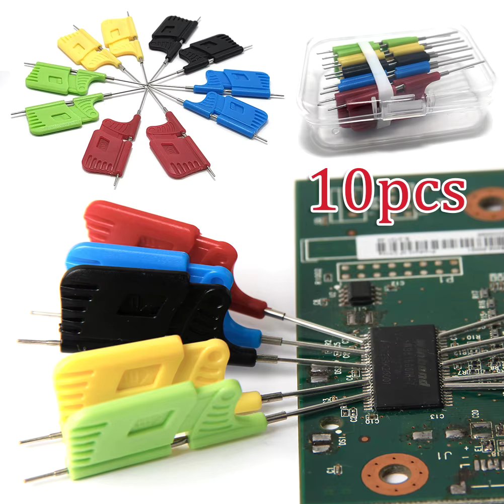 10pcs SDK08 Test Clip 40V SMD Gripper IC Test Hook Clips Electrical Testing Ultra Small Clip Test Clamp SDK08 Test Clip
