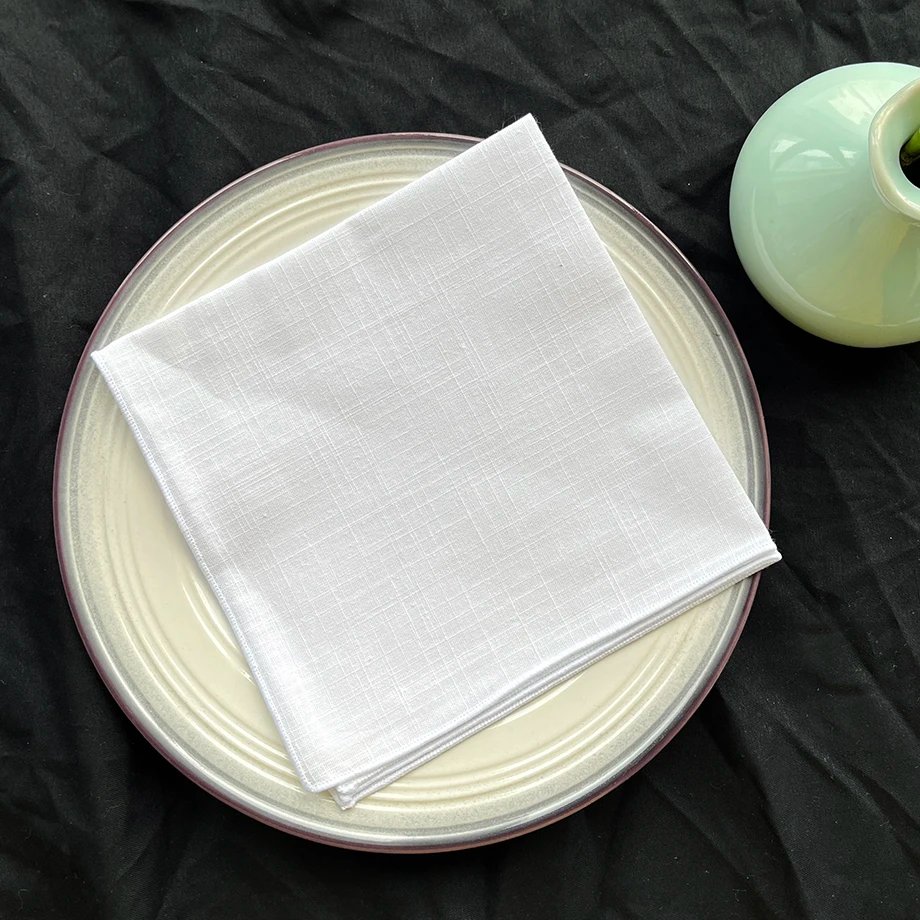 Tailor Smith Versatile Fashion 100% Cotton Solid Color Handkerchief Men's Suit Pocket Towel For Men Accessory Gift