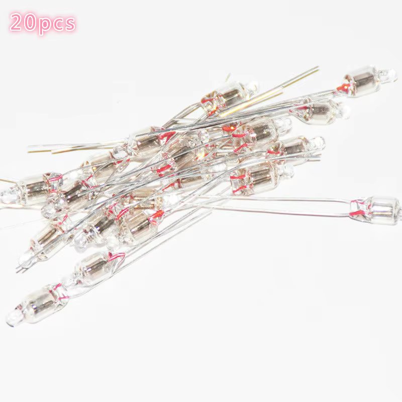 20pcs red 5X10mm neon light bulb lamp 60v~220v neon light bulb indicator
