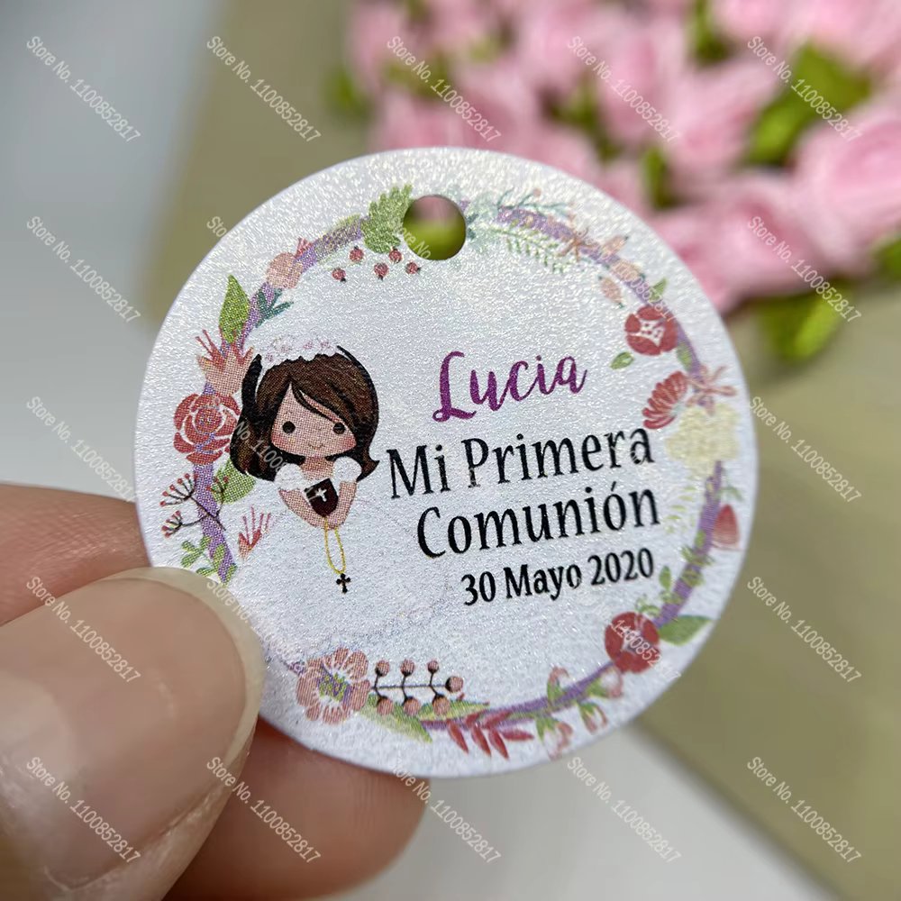 customize First Communion Favors Tag , Boy or Girl Communion tag Girl Communion Favor DIY tag , Personalize