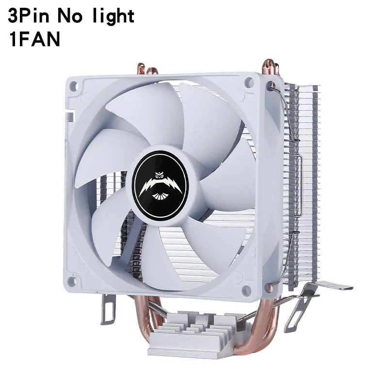 QiuzAim CPU Cooler Fan 4Pin/PWM 2 Heat Pipe 1200 1700 am3 am4 Processor Efficient Air-Cooled Installing LGA775 115x 1366 AMD am5