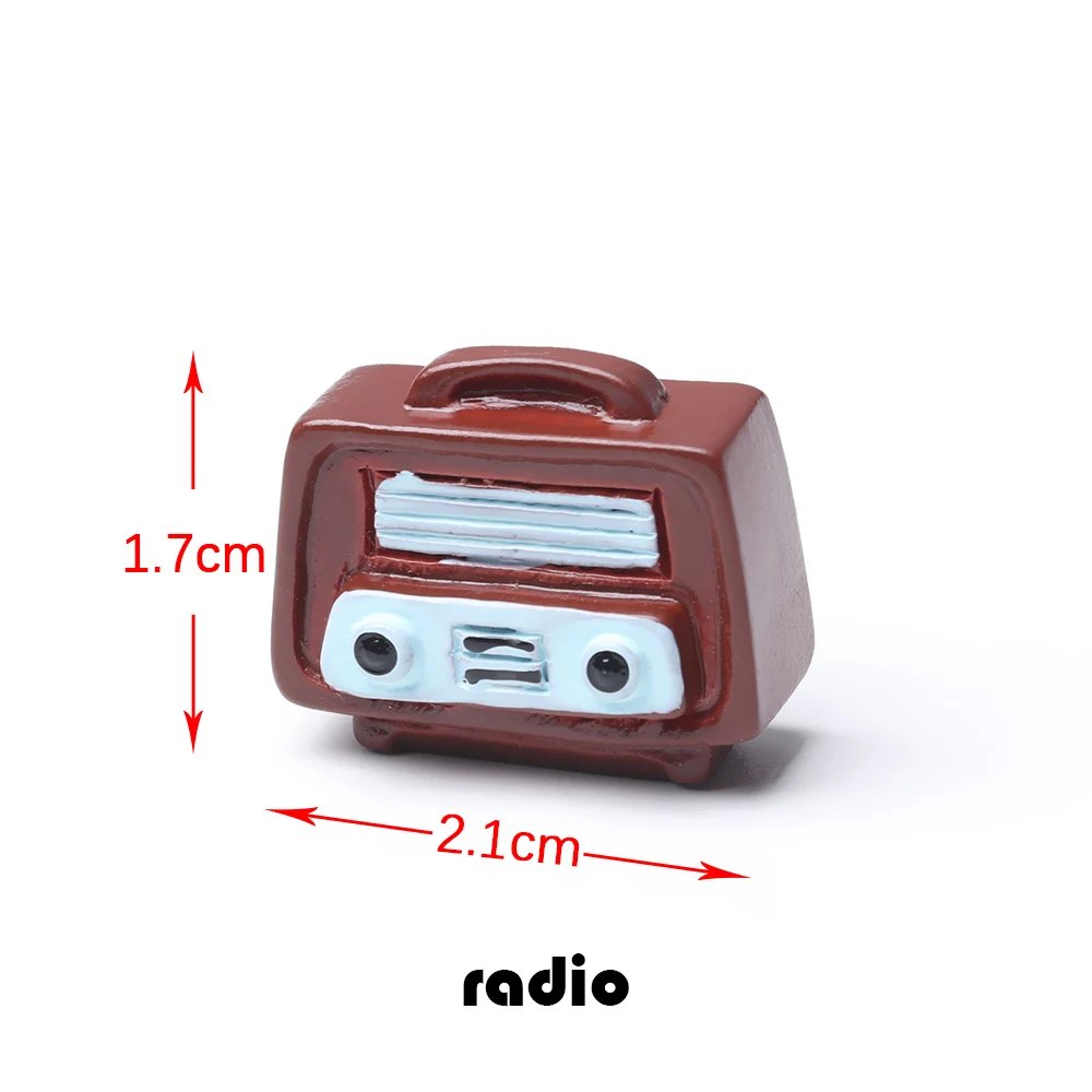 1PC Retro Furniture Figurine Mini Dollhouse Ornaments Model DIY Decoration Craft Miniature Toy Gifts New Home Living Accessories