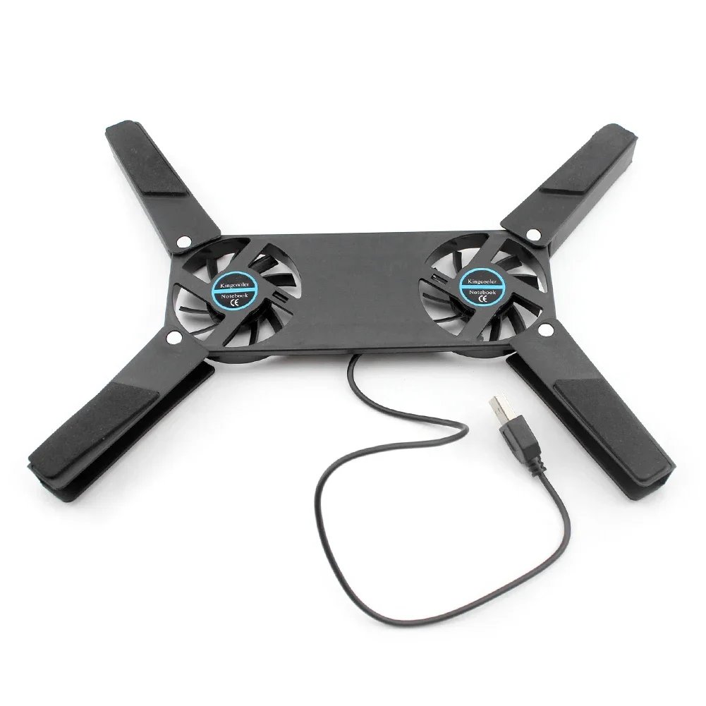 USB Laptop Cooler with 2 60mm Fans Folding Cooling Pad for Notebook PC Computer