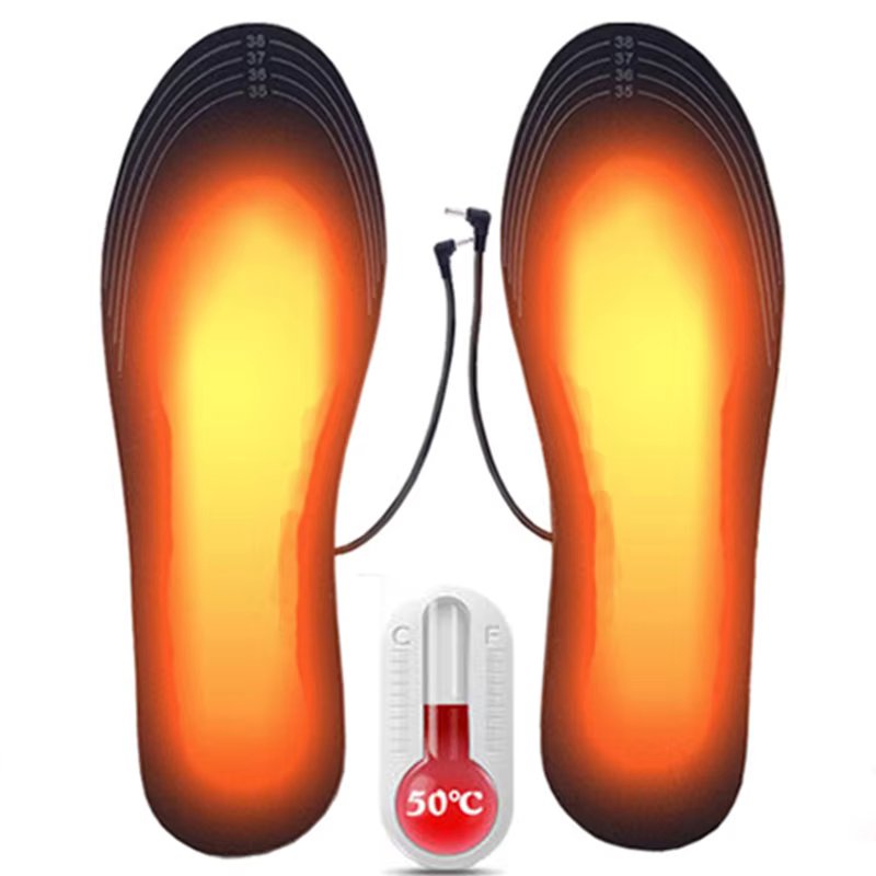 Heated Insoles Shoe Winter Outdoor Sports Heating Insole Winter Warm Electric Foot Warming Pad Feet Warmer Sock Pad Mat