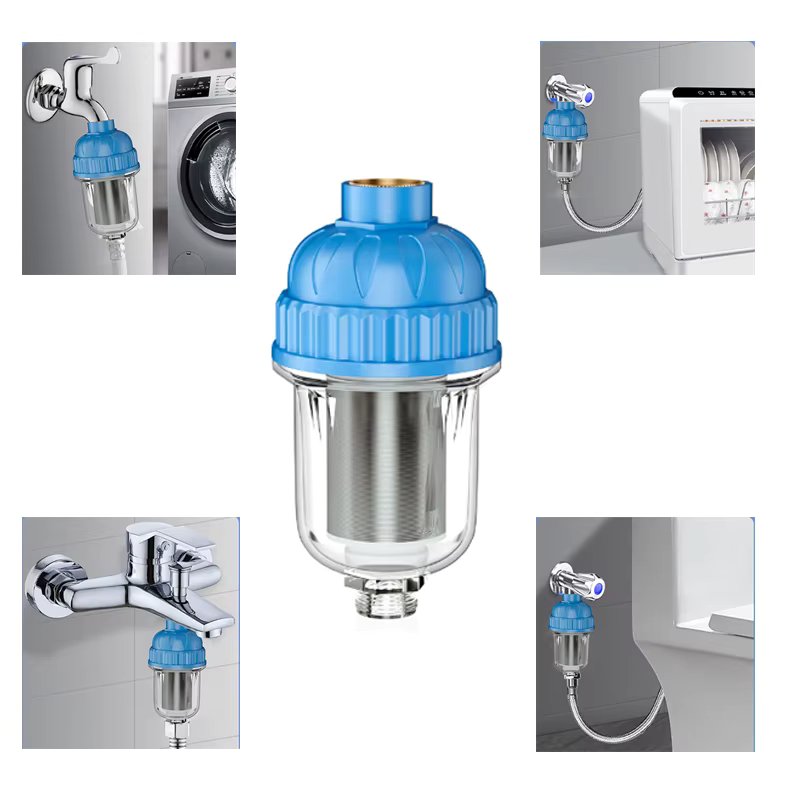 1/2" Stainless Steel Household Electric Water Heater Pre-filter Water Purifier Washing Machine Faucet Shower Anti-scaling Filter