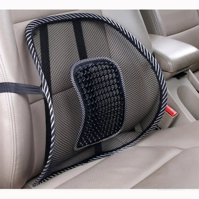 Car Seat Chair Back Cushion Mesh Lumbar Back Brace Car Seat Chair Cushion Massage Back Cushion Pad Support Home Office
