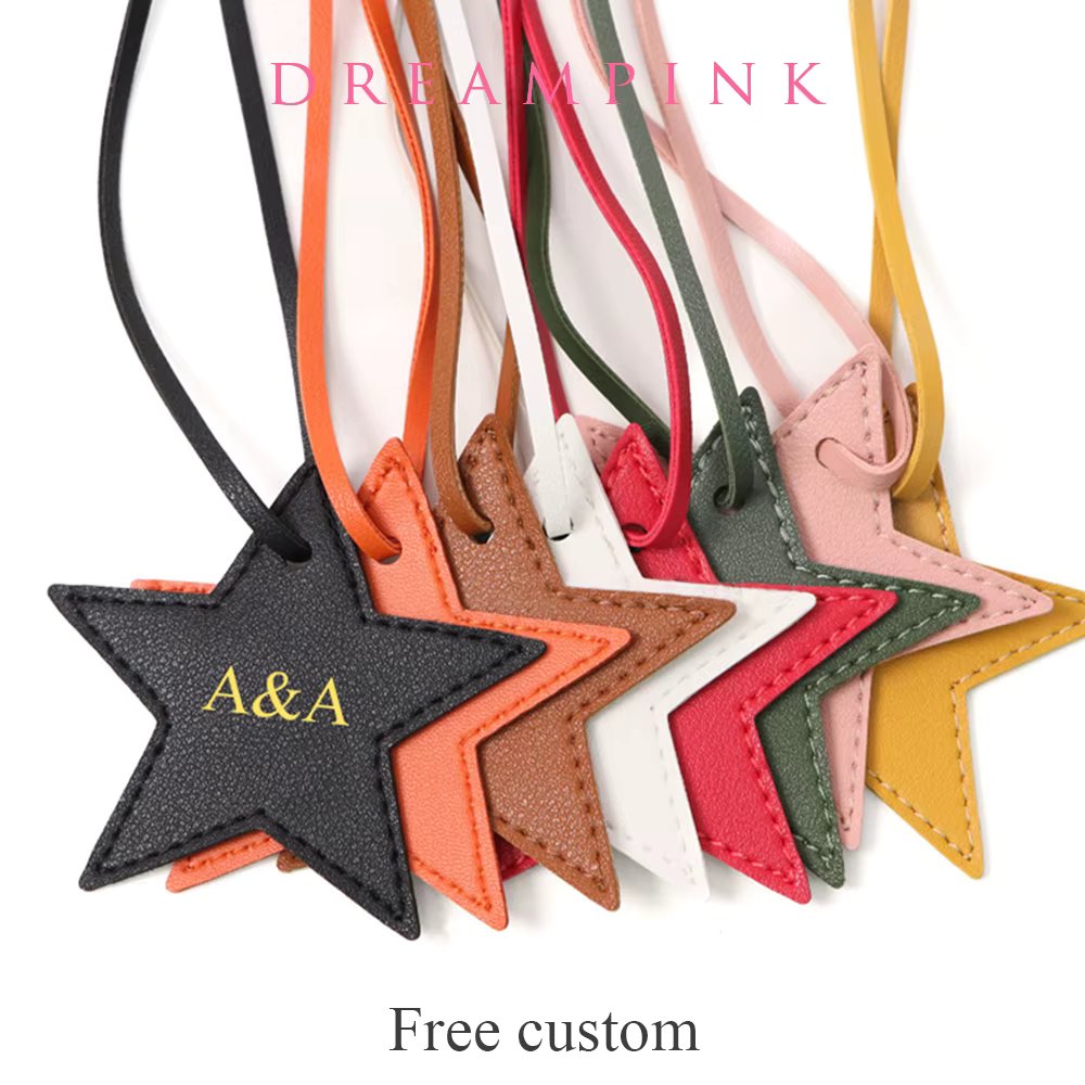 Personalized Letter Lucky Star Pendants For Bags Popular DIY Gift Custom Name Women Bag Charm Accessories Fashion Car Ornament