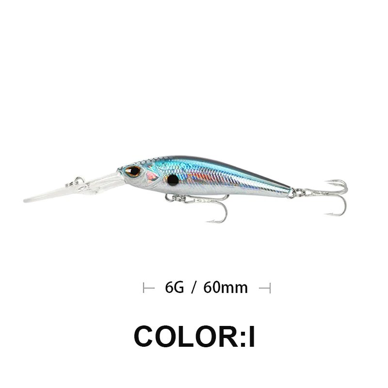 9.3cm 5.6g Fishing Lure Minnow Wobbler Lure Long Lip Deep Diving Suspending Jerkbait Artificial Hard Bait Ocean Fishing Bait