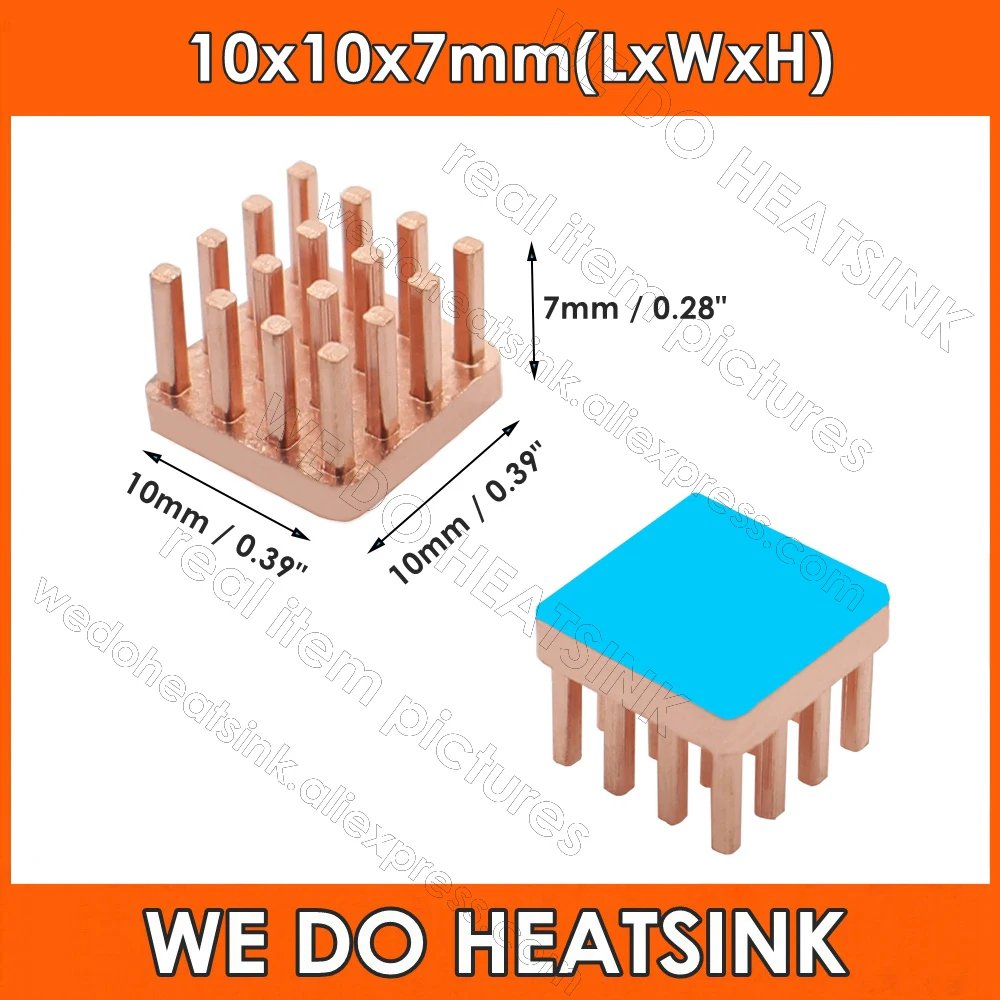 10x10x7mm With Pad