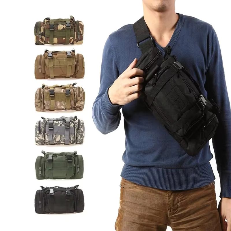 Duffel Waist Bag Molle Waterproof Fanny Packs Camera Bag EDC Utility Pouch Crossbody with Shoulder Strap Hand Carry