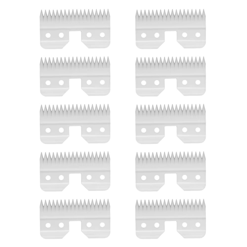 10pcs/lot 18 Teeth Ceramic Cutter Dog Grooming Blade Hair Clipper Blade Ceramic Cutters  Pet Grooming Scissors