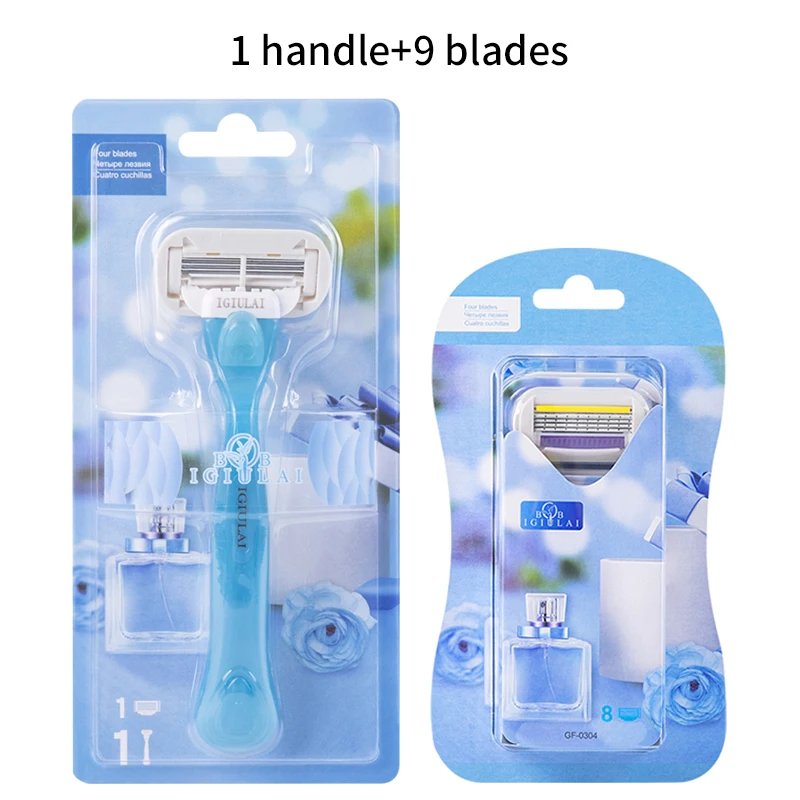 1 handle  9 blades