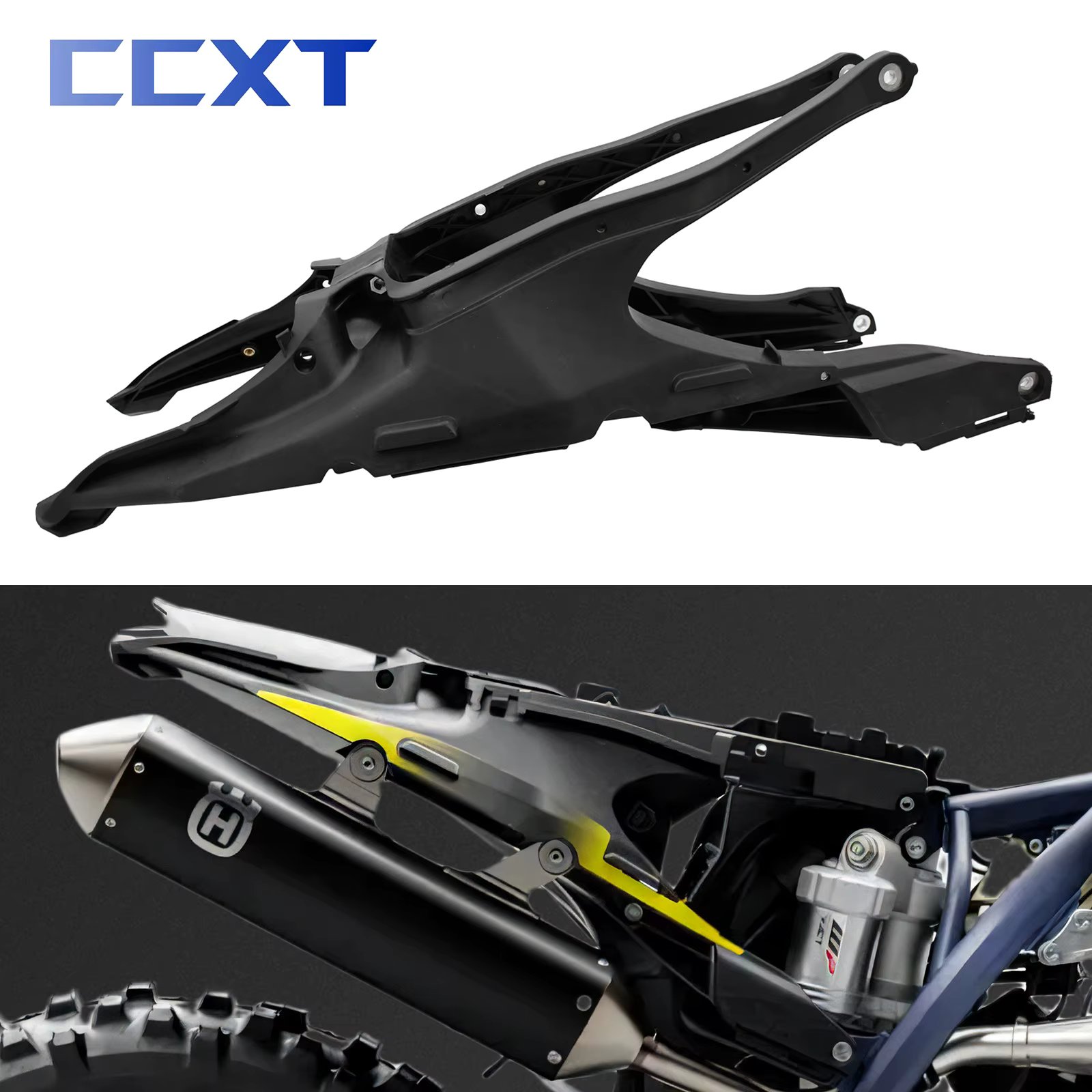 Motorcycle Strengthen Subframe Rear Seat Support Frame Tailstock Mount For HUSQVARNA TC TX TE FC FX FE 150 250 350 450 2019-2023