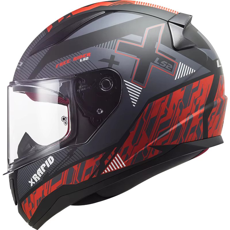 Helmet Ls2 Rapid Ff353 Xtreet Matte Black/Red