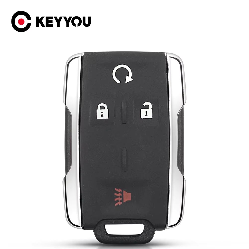 KEYYOU 4 Buttons Smart Remote Key For Chevrolet Silverado Colorado GMC Sierra 2014-2106 2017 2018