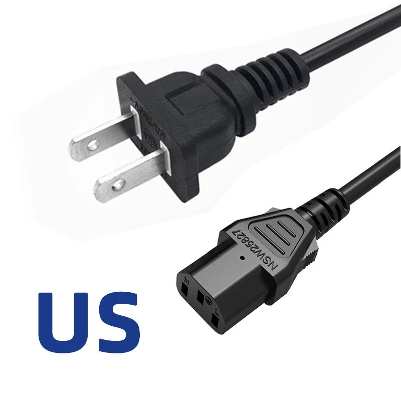 US Plug Black 1M