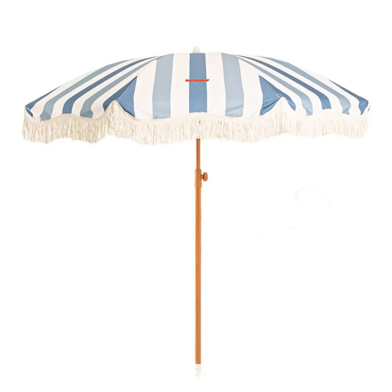 Blue striped umbrella