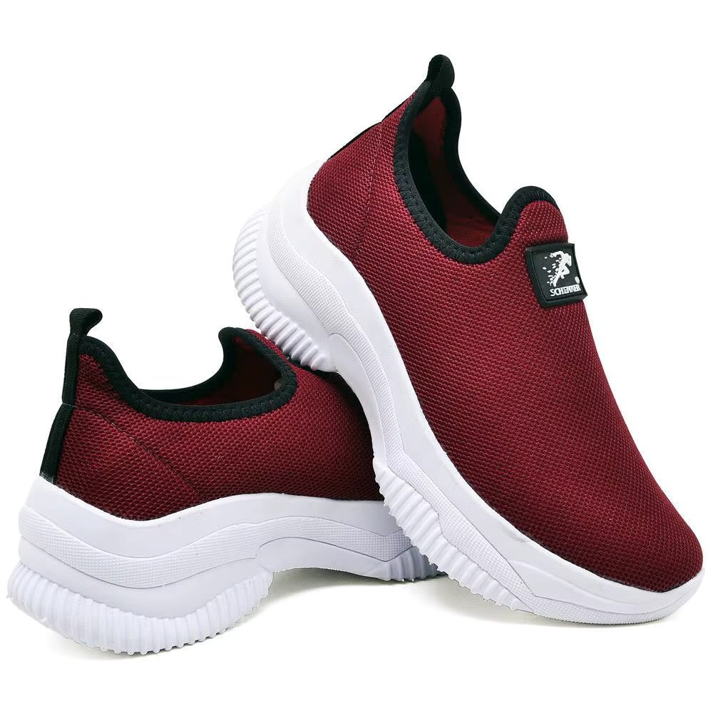 Tênis feminino cano baixo estilo meia leve em nylon