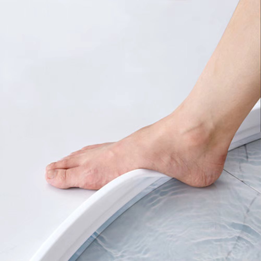 1PC 1-3M Bathroom Water Stopper Silicone Retaining Strip Water Shower Dam Flood Barrier Dry And Wet Separation Blocker