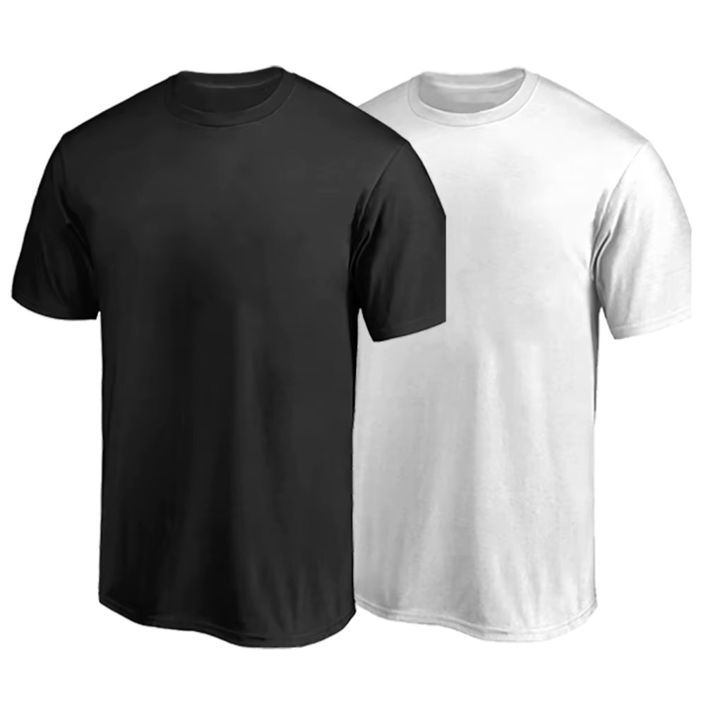 Kit 2 Camisetas Básica Masculina Lisa Cores Neutras Sortidas do P ao G1
