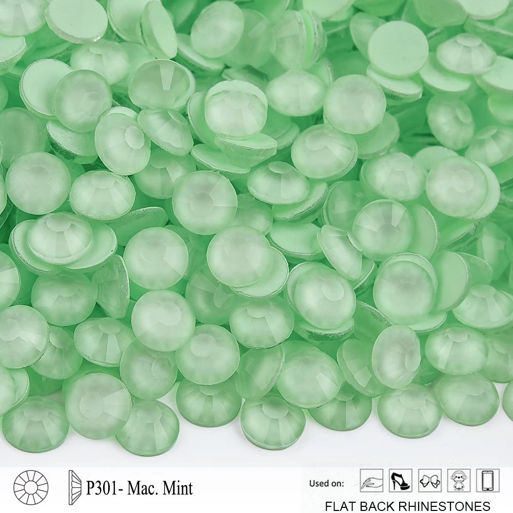 Oleeya 2024 Newest Macaroon All Size Glass Strass Cтразы Diamond Non Hotfix Rhinestone Glitter Crystals For Nail Art Accessories