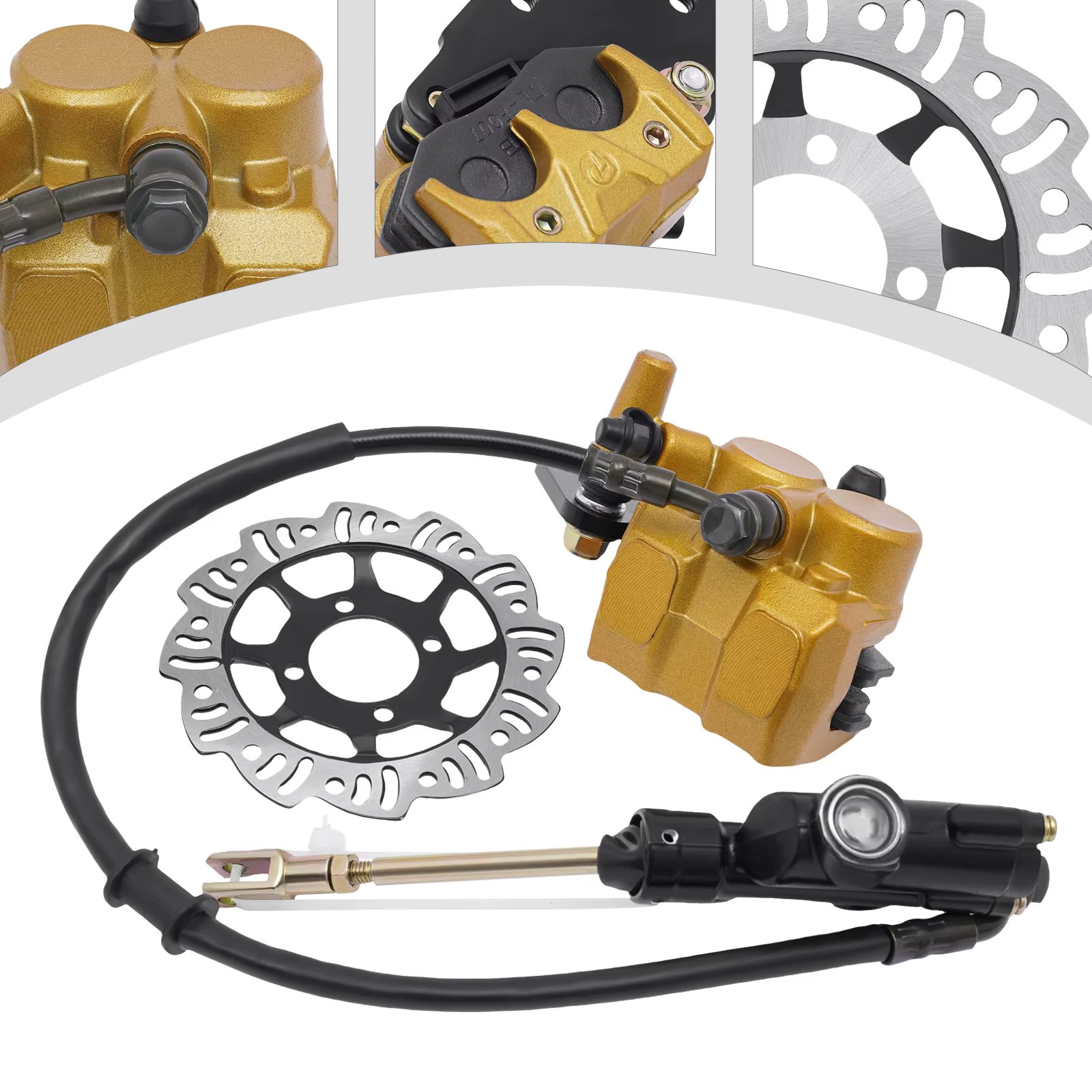 49-125 CC 4-Stroke Hydraulic Brakes Disc Brake Kit for Motocross Dirt Bike