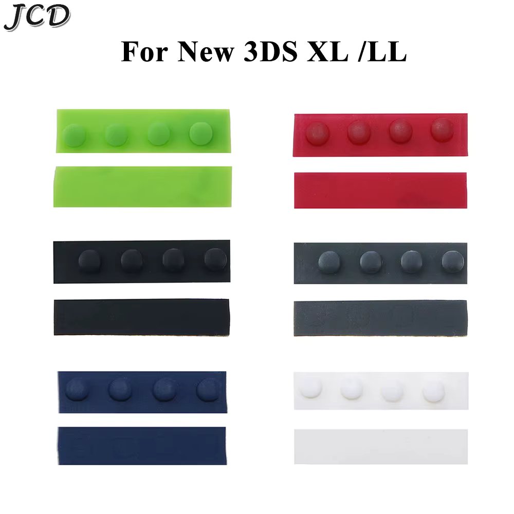 JCD 1set Replacement  For New 3DS XL Console Screw Rubber Feet Cover for New 3DSLL Front Back LCD Screen Screws  Hole Cover