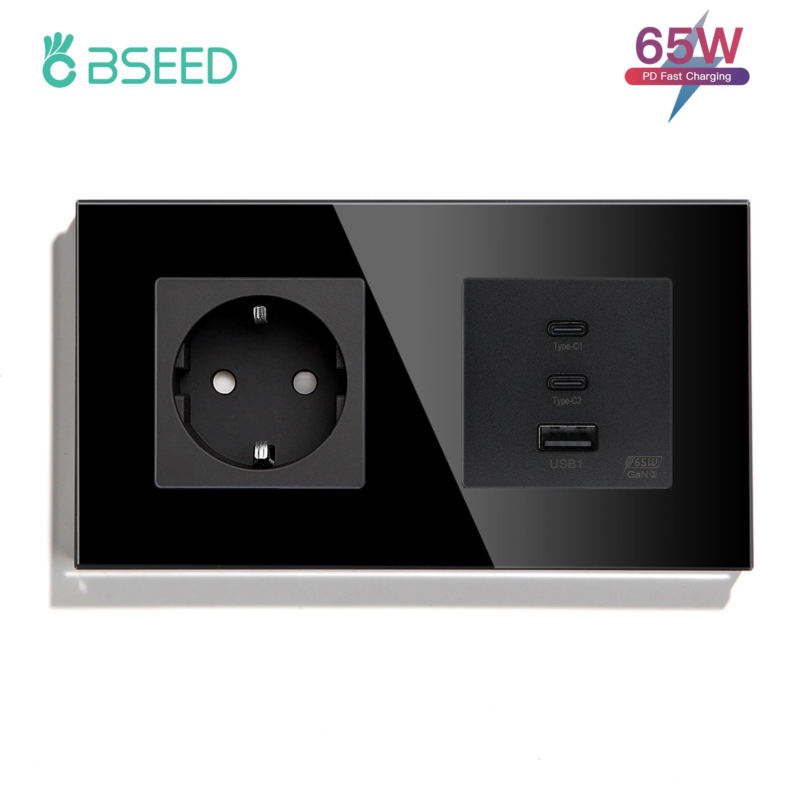 Socket and 65W Black