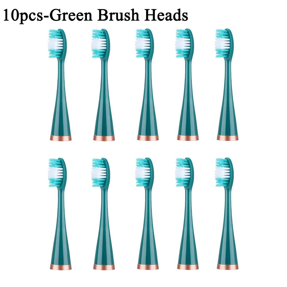 10pcs green heads