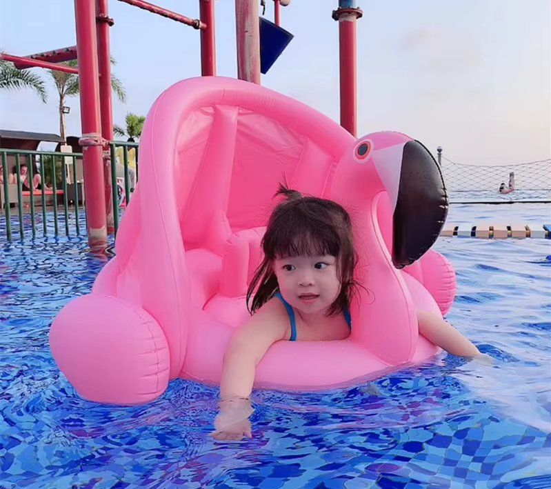 Summer Inflatable Flamingo Swan Pool Float Baby Swim Ring Water Hammock Swimming Ring