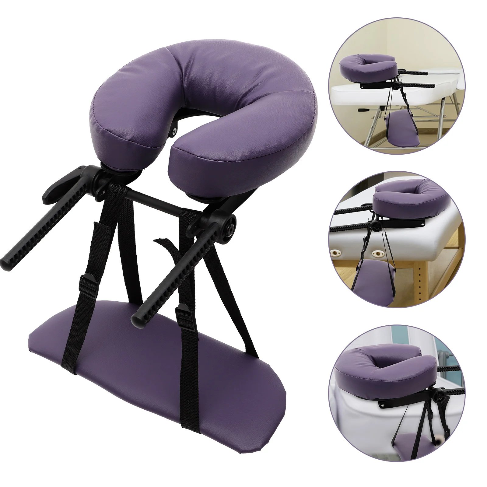 Decorative Pillows Massage Bed for Table Face Support Chair Purple Comfortable Rest Comfy
