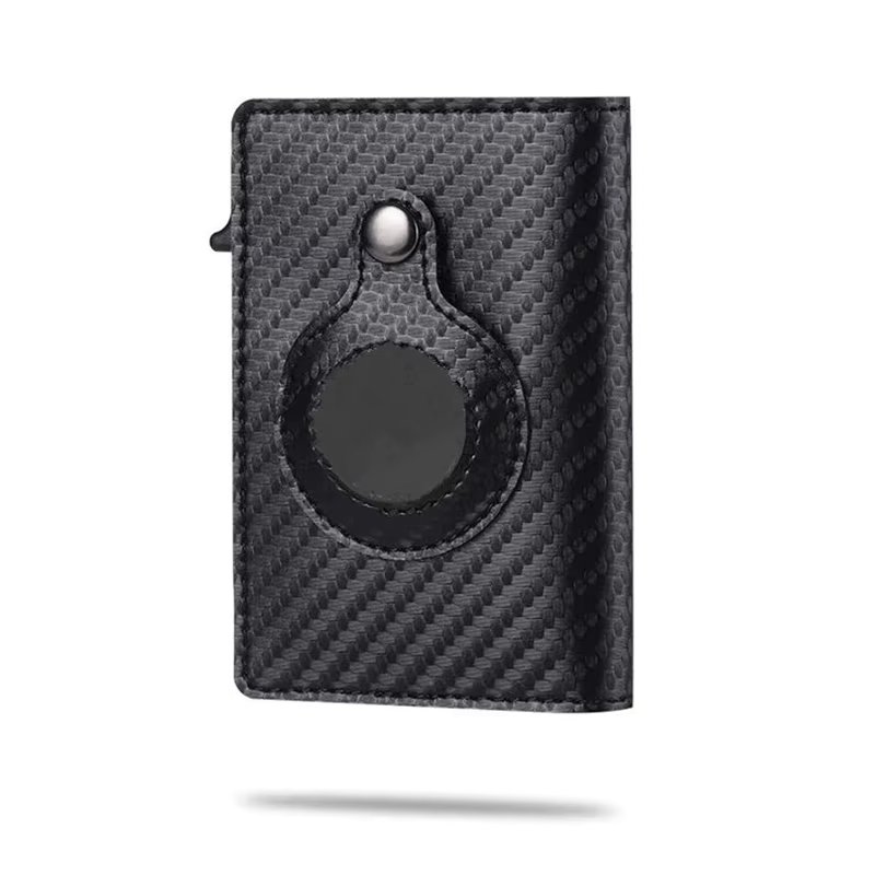2023 For Apple Airtag Wallet Men Carbon Fiber Fashion ID Credit Card Holder Rfid Slim Airtag Slide Wallet Designer Cardholder